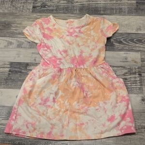 Cat & Jack Pink and Orange Tie-Dye Dress